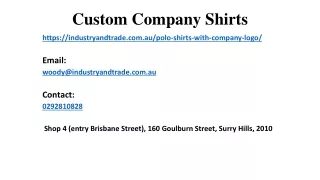 custom company shirts