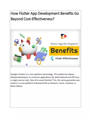 how howflutter flutterapp beyond beyondcost