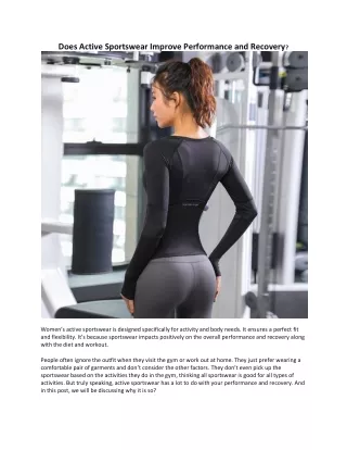 Womens Active Sportswear Online