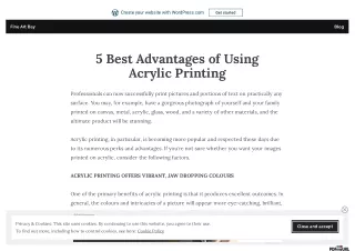 5 Best Advantages of Using Acrylic Printing