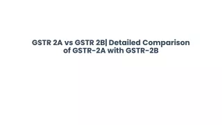 gstr 2a vs gstr 2b detailed comparison of gstr 2a with gstr 2b