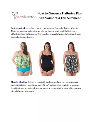 how to choose a flattering plus size swimdress