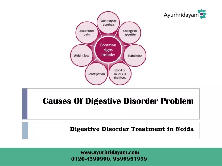 causes of digestive disorder problem