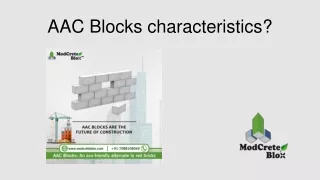 aac blocks characteristics