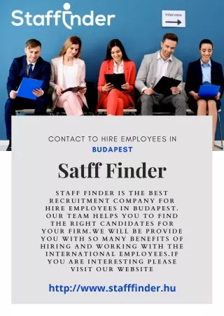 Top Staffing Agencies in Hungary | Staff Finder