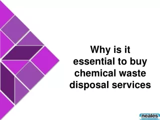 Why is it essential to buy chemical waste disposal services