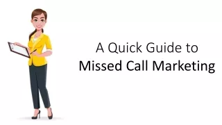Missed Call Services | Missed Call Solution