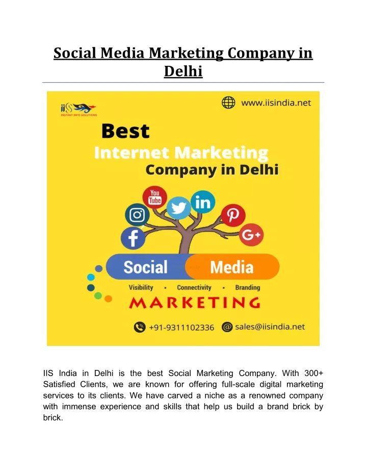 social media marketing company in delhi