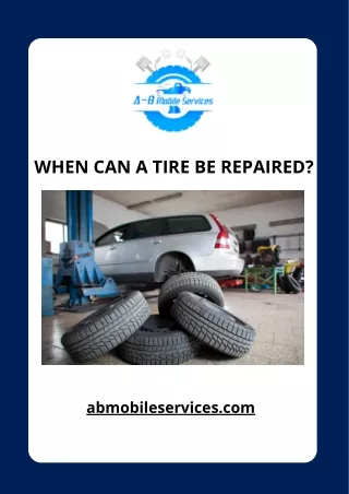 when can a tire be repaired
