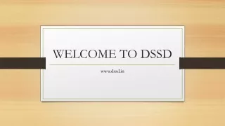 welcome to dssd
