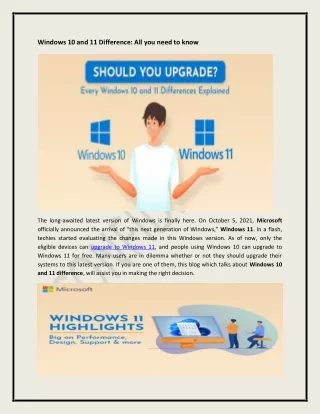windows 10 and 11 difference all you need to know