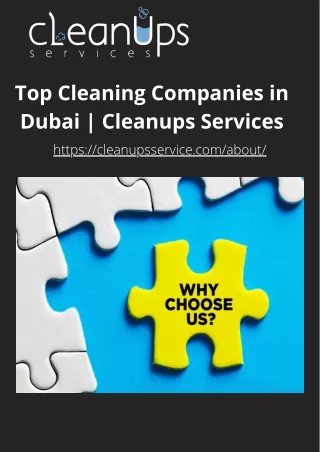 Top Cleaning Companies in Dubai  Cleanups Services