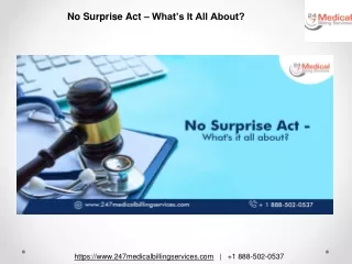 no surprise act what s it all about