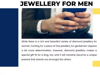 Fine Jewellery in Singapore for Men