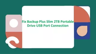 fix backup plus slim 2tb portable drive usb port