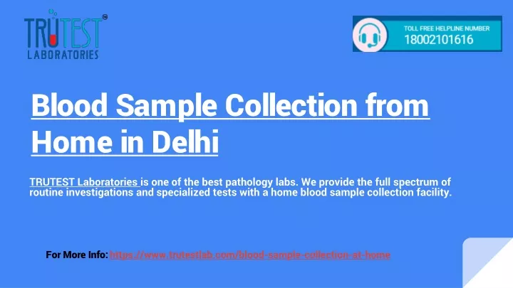 blood sample collection from home in delhi