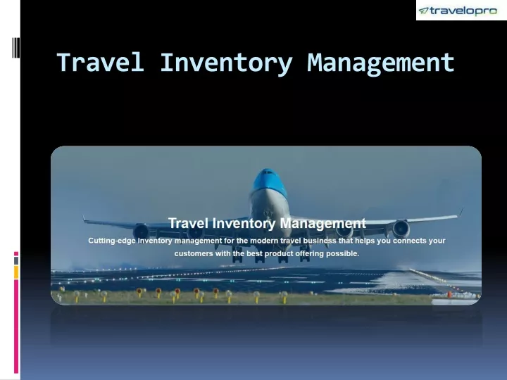 travel inventory management