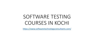 software testing courses in kochi
