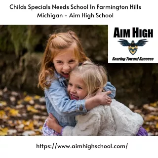 Childs Specials Needs School In Farmington Hills Michigan - Aim High School