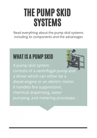 The Pump Skid Systems