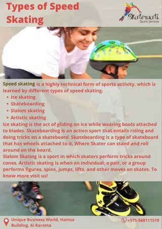 Types of Speed Skating