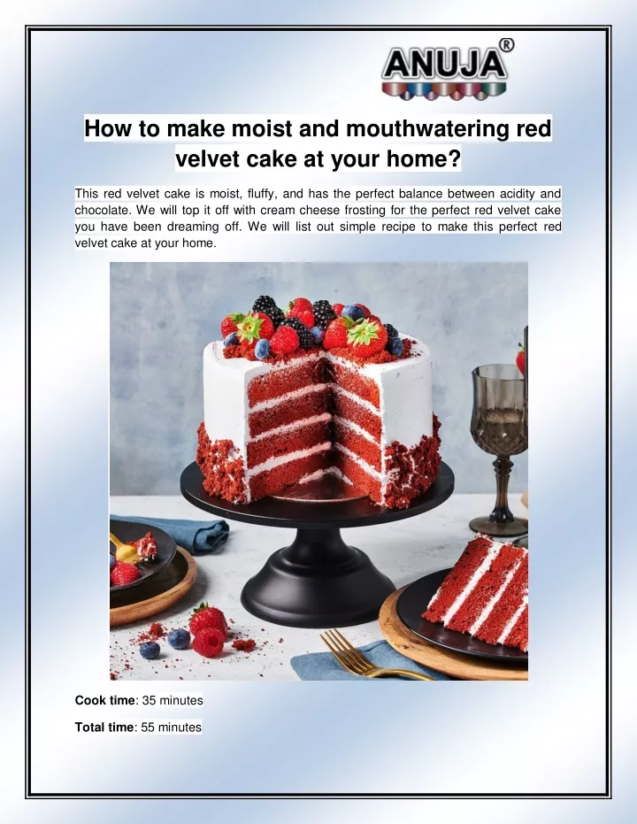 how to make moist and mouthwatering red velvet