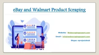 ebay and walmart product scraping