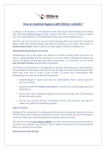 How to maintain hygiene with kitchen cabinets? - slide 1