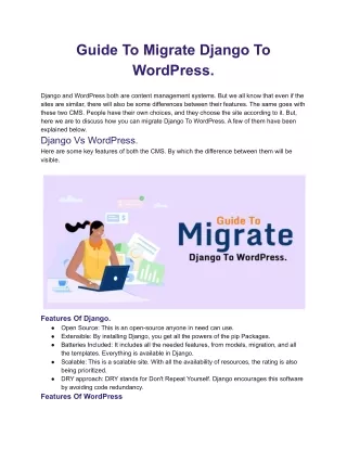 Guide To Migrate Django To WordPress..docx
