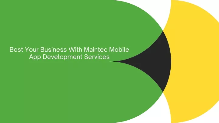 bost your business with maintec mobile