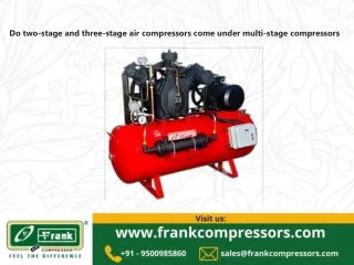 Do two-stage and three-stage air compressors come under multi-stage compressors