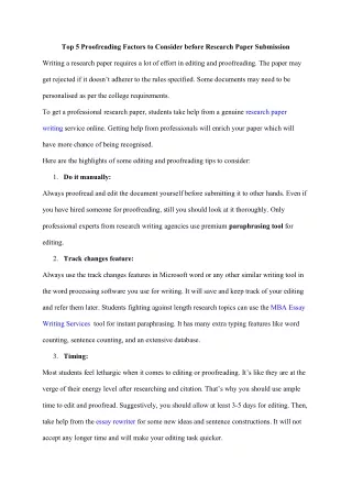 top 5 proofreading factors to consider before