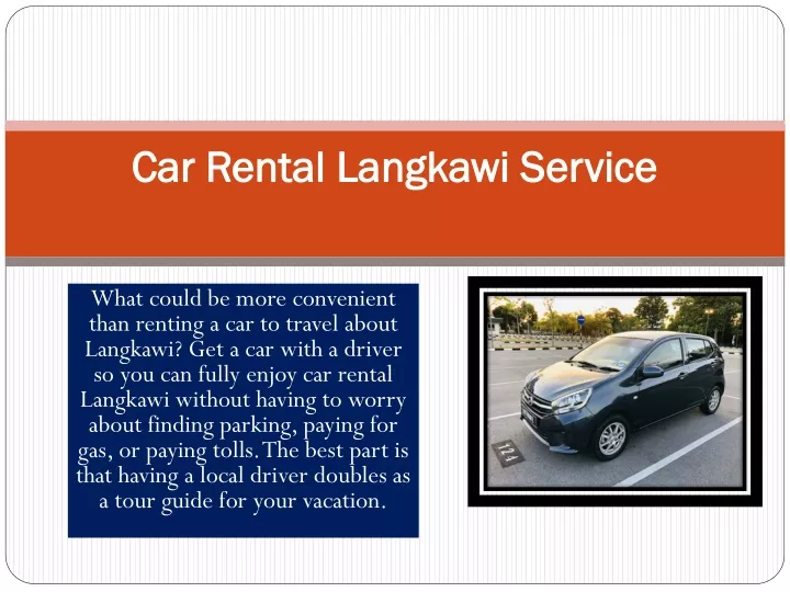 car rental langkawi service