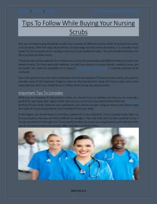 Tips To Follow While Buying Your Nursing Scrub4