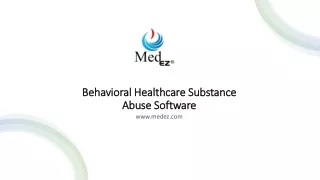 Behavioral Healthcare Substance Abuse Software