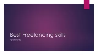 Best Freelancing skills