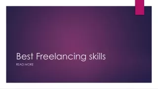 best freelancing skills