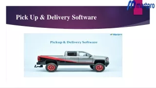pick up delivery software