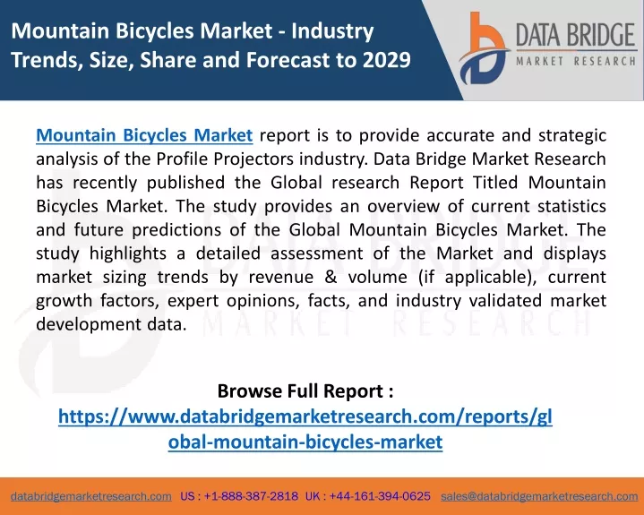 mountain bicycles market industry trends size