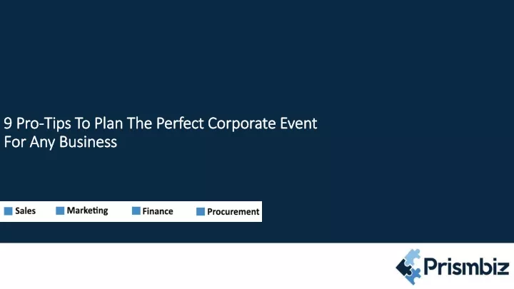 9 pro tips to plan the perfect corporate event
