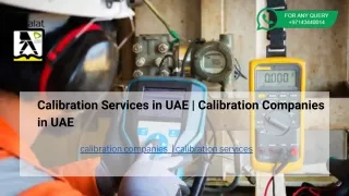 Calibration Services in UAE | Calibration Companies in UAE