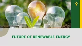 Future of Renewable Energy