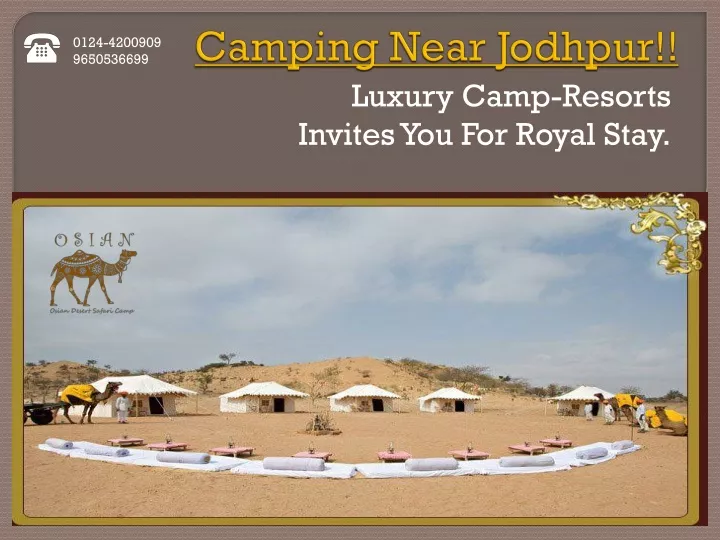 camping near jodhpur