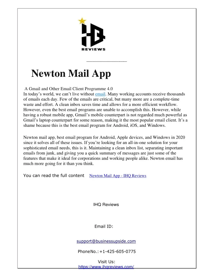 newton mail app