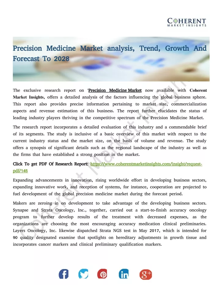 precision medicine market analysis trend growth
