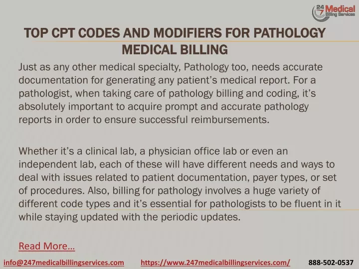top cpt codes and modifiers for pathology medical billing