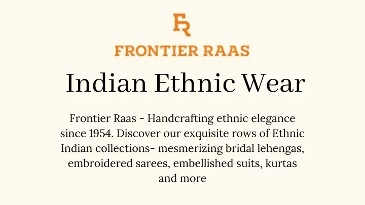 indian ethnic wear