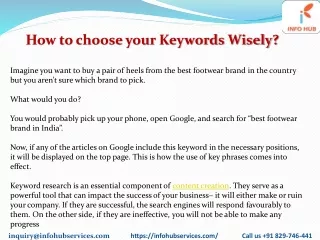 how to choose your keywords wisely