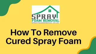 Spray Foam Insulation Removal | Spray Foam Removal Ltd