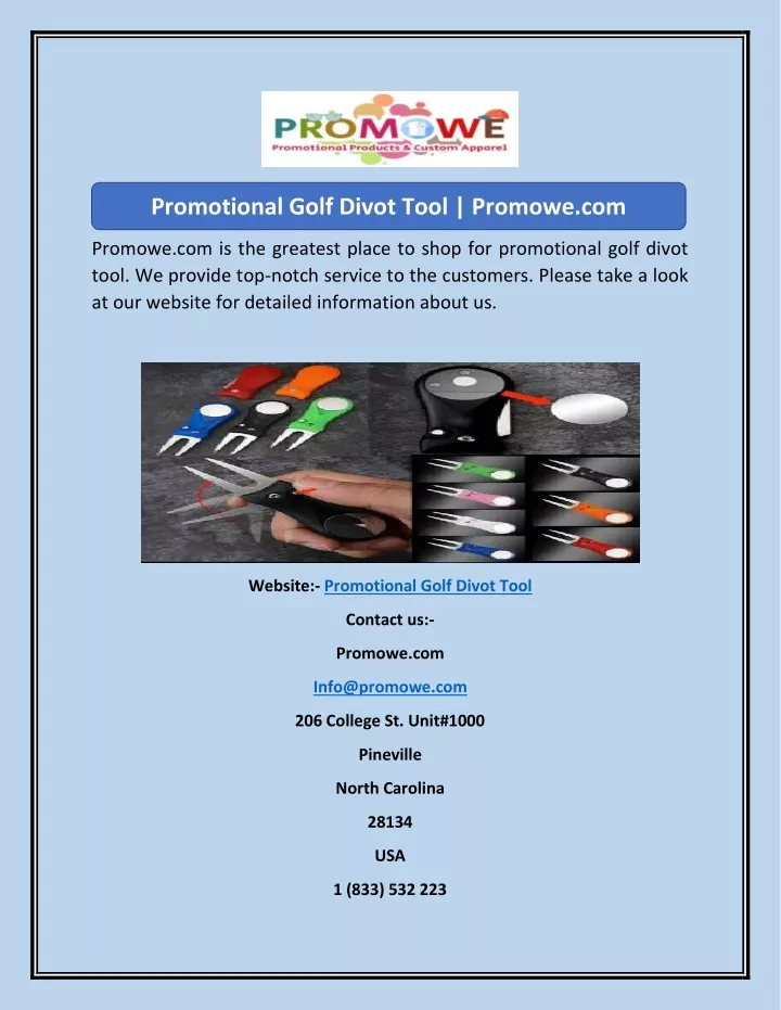 promotional golf divot tool promowe com